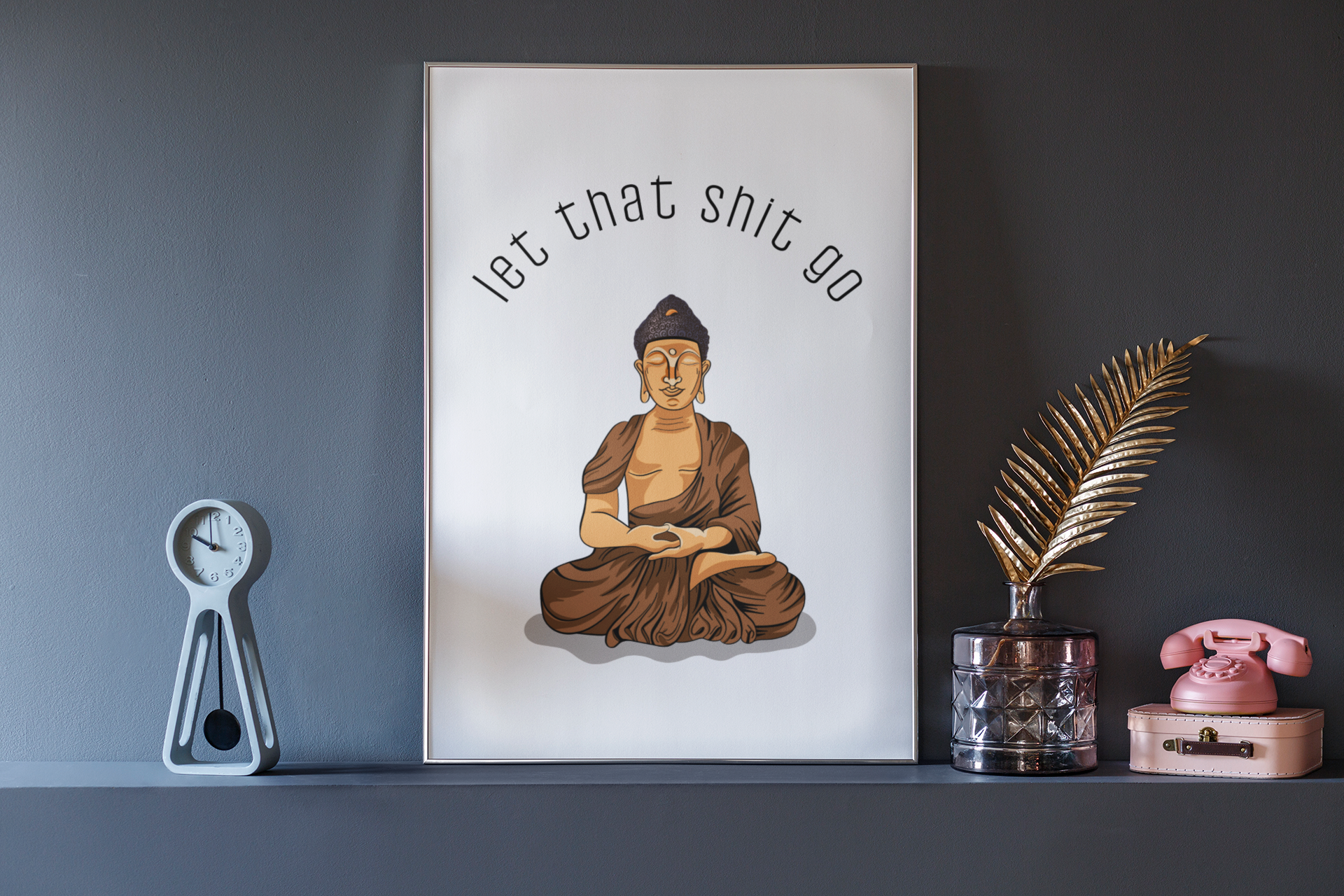 Black Cat Bazaar - Wholesale Art Print - Let That Shit Go - Wall Art Print1