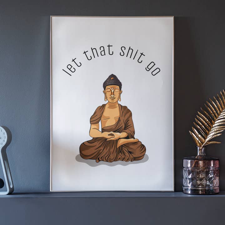 Black Cat Bazaar - Wholesale Art print - Let That Shit Go - Wall Art Print1