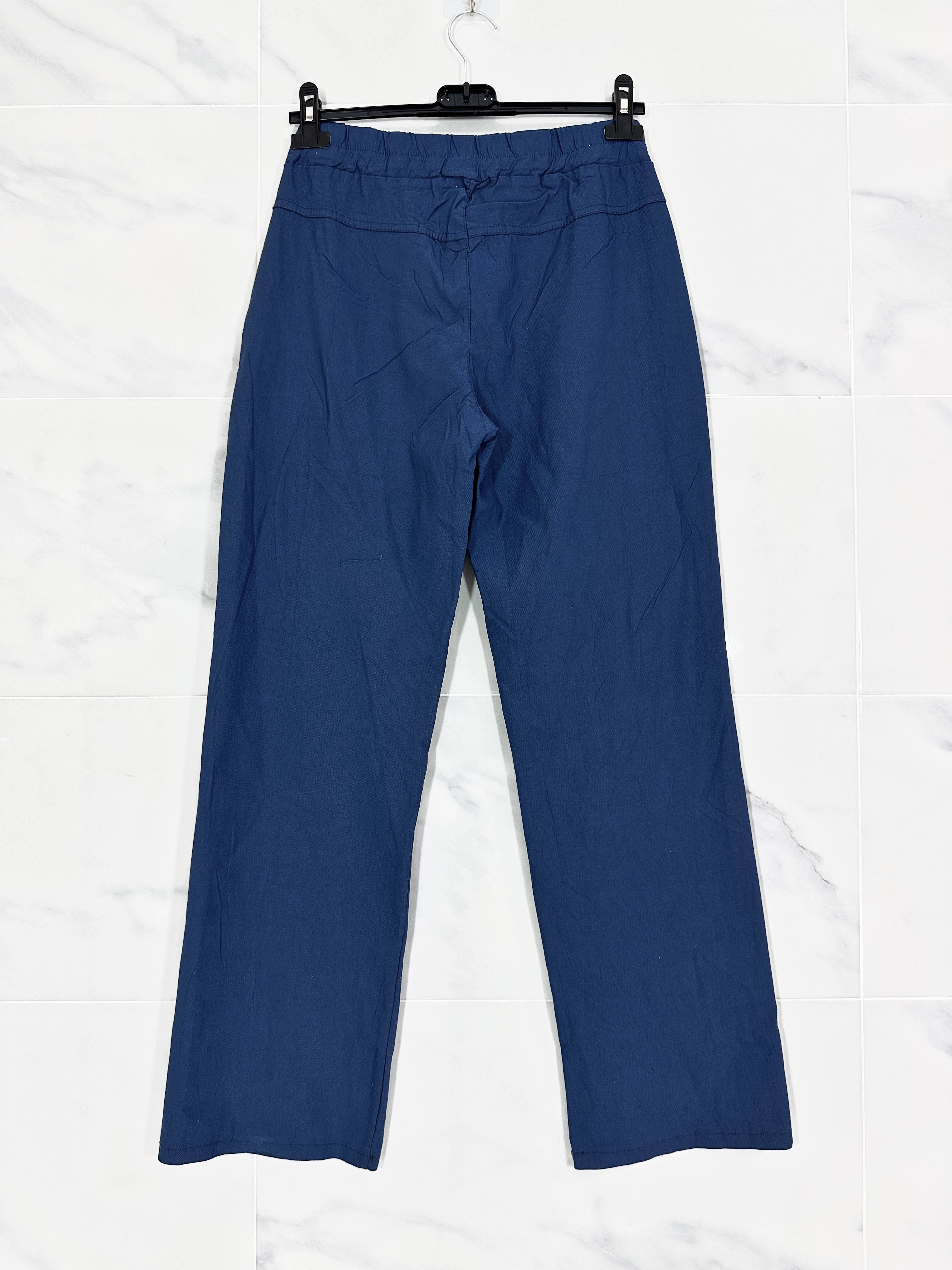 ZAFA PARIS - Wholesale Pants - Women's - 60F04P51 - Straight pants with elastic waistband, glitter5