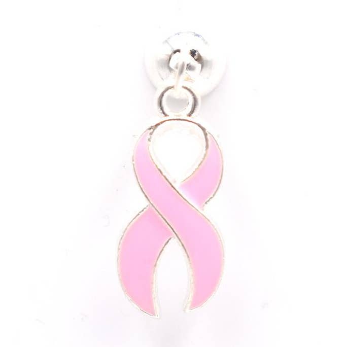 Pink Ribbon Charm for wholesale by Going Stemless Magnetic Cocktail Charms