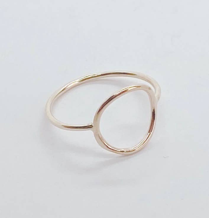 AVA Handmade Jewelry – Engroshandel Båndring – Åben cirkel Ring; Dainty Ring; Minimalistisk Ring; Guld Fyld Ring; Sterling Silver Ring; Karma Ring; Gave til hende; Tynd Ring; Infinity Ring