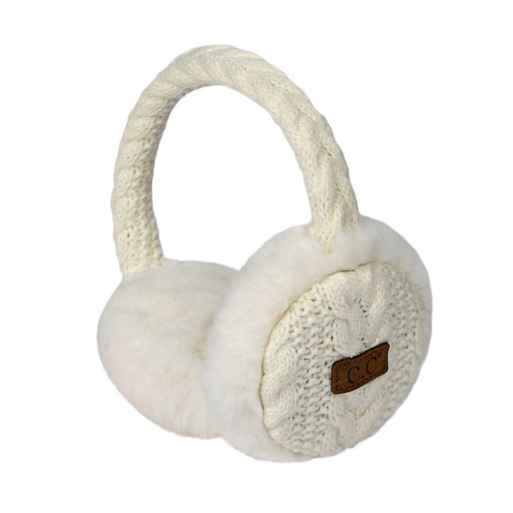Fashion City - Wholesale Earwarmers/Ear Muffs - Women's - Cable Knitted Faux Fur Ear Muffs8