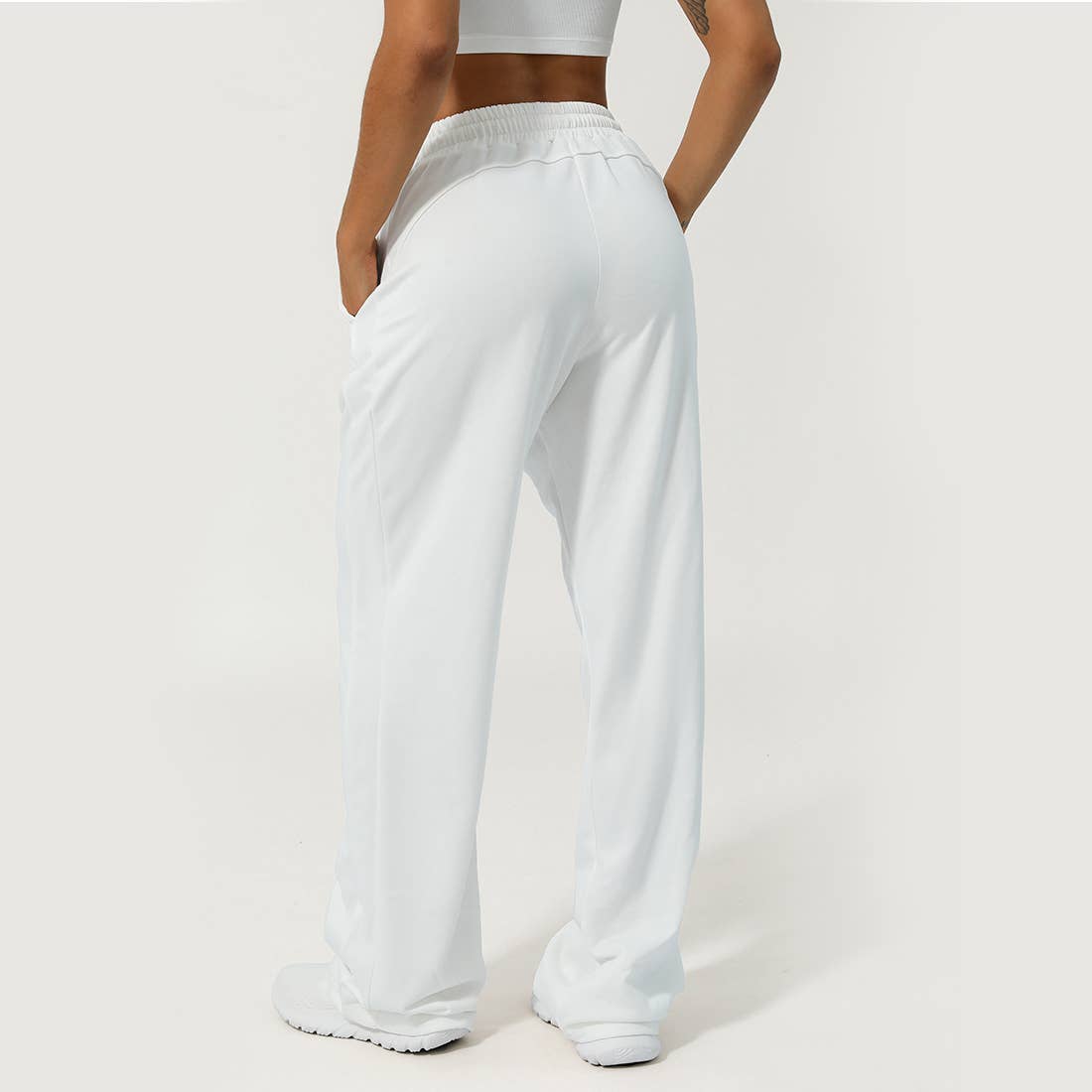 Sodalemon - Wholesale Pants - Women's - Women Waistband Drawstring Loose Sport Running Sweatpants0