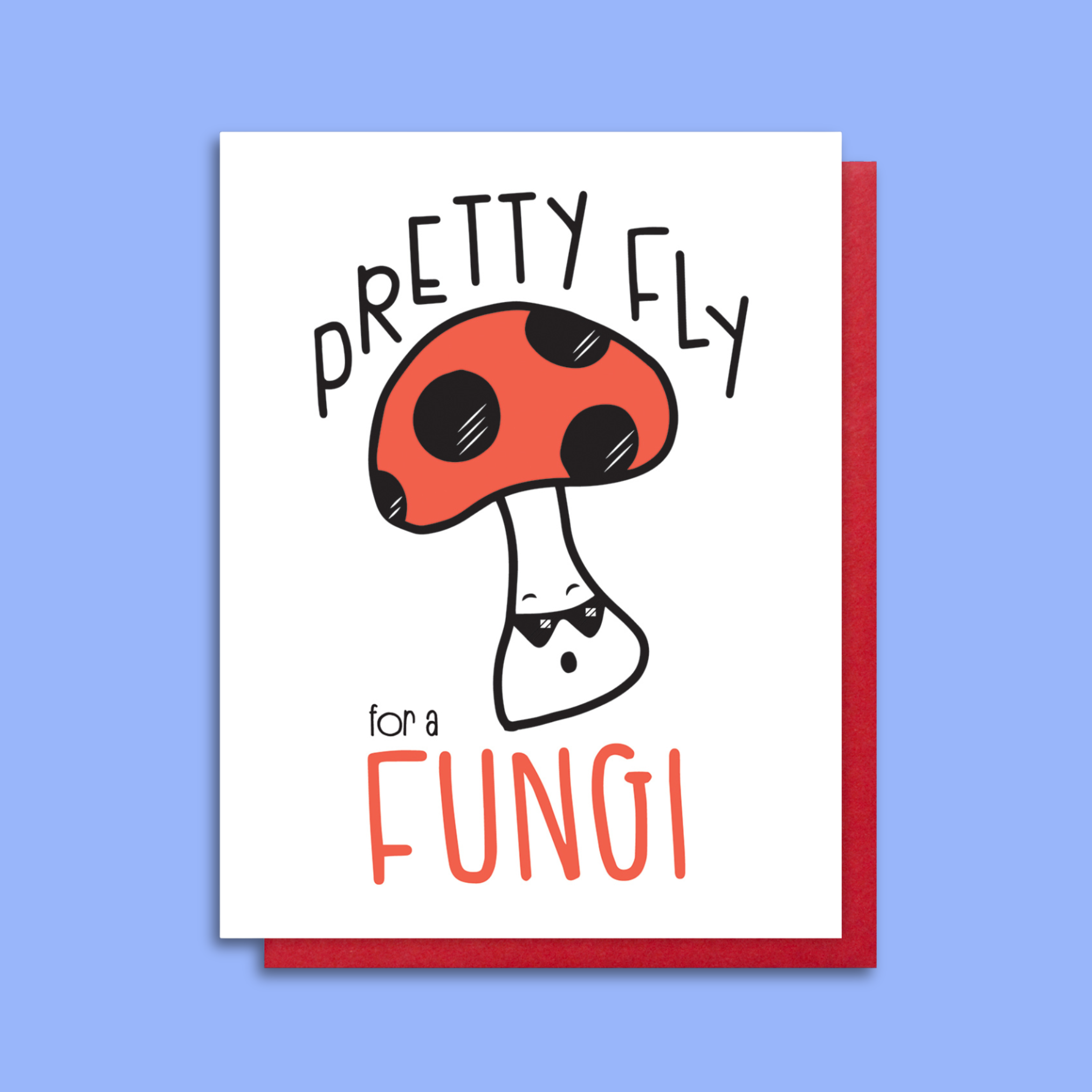 Kiss and Punch - Wholesale Birthday Card - Fly Fungi Male Dude Letterpress Everyday Card2
