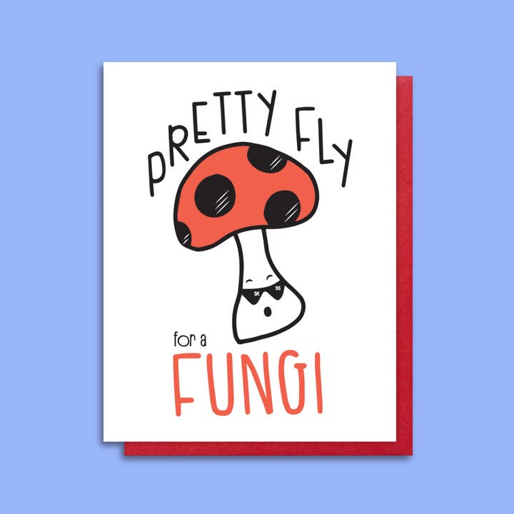 Kiss and Punch - Wholesale Birthday Card - Fly Fungi Male Dude Letterpress Everyday Card2