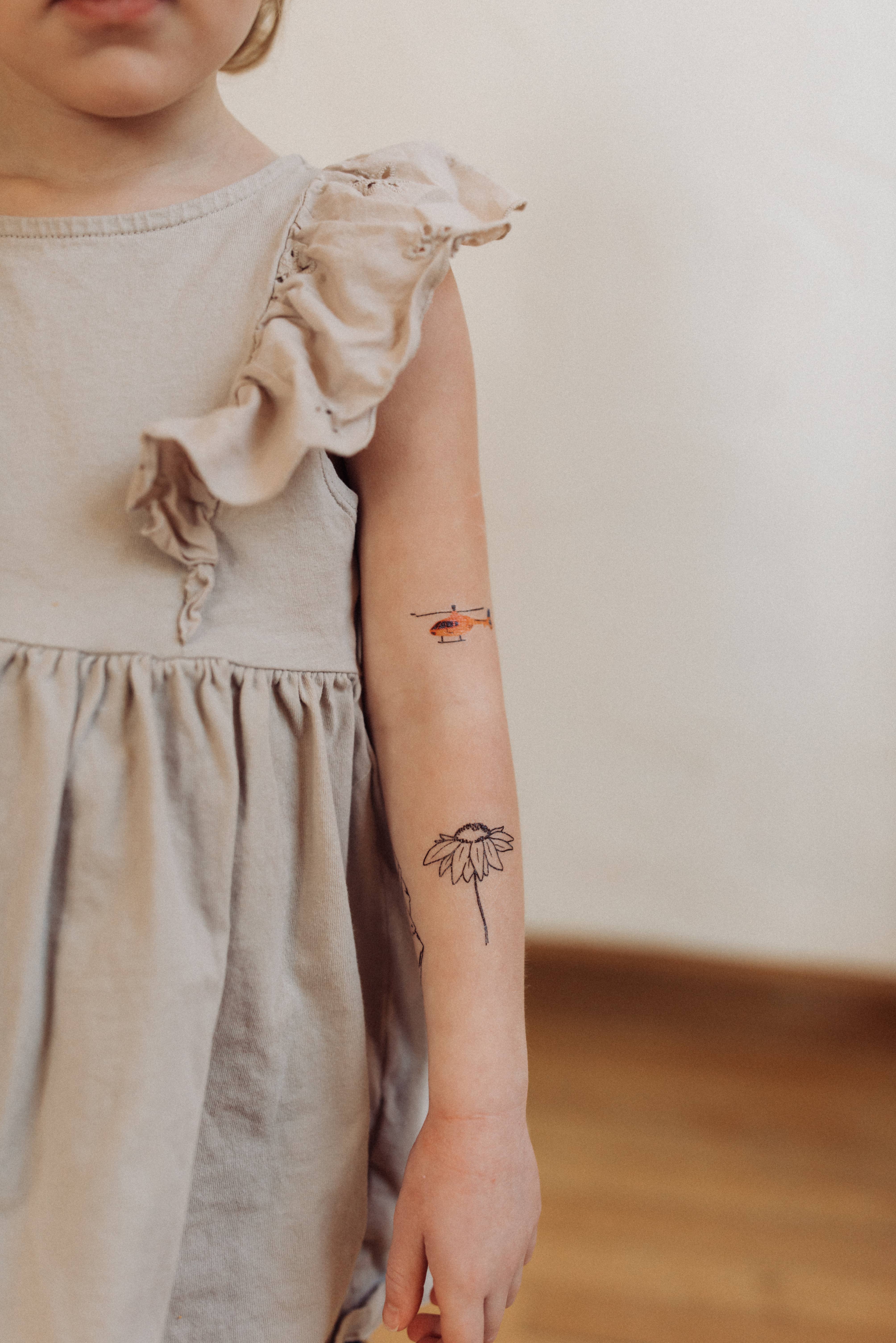 Saint Tattoos – wholesale Tillfällig tatuering - Barn – Helikopterflyg tillfälliga tatueringar5