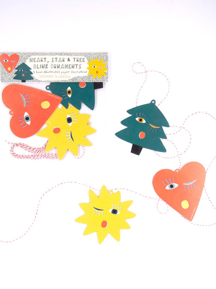 Blink Paper Ornaments Pack of 3 for wholesale by Isatopia