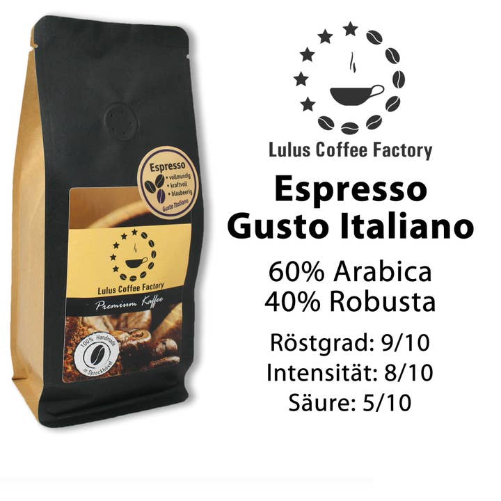 Lulus Coffee Factory - Espresso Gusto Italiano für den Großhandel von Lulus Coffee Factory