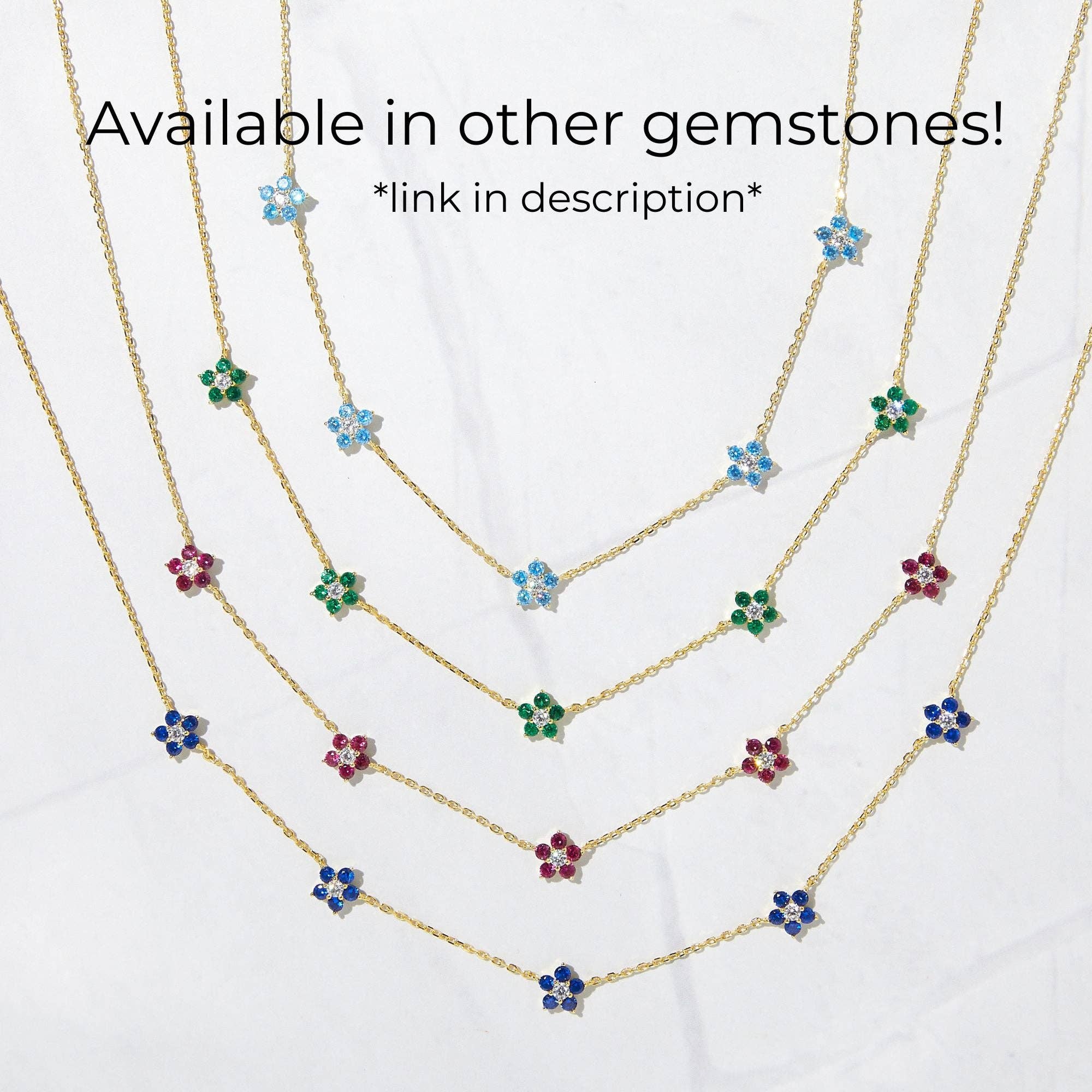 Sami Jewels - Vendita all'ingrosso Collana con ciondolo/pendaglio - Collana con fiori di diamanti9