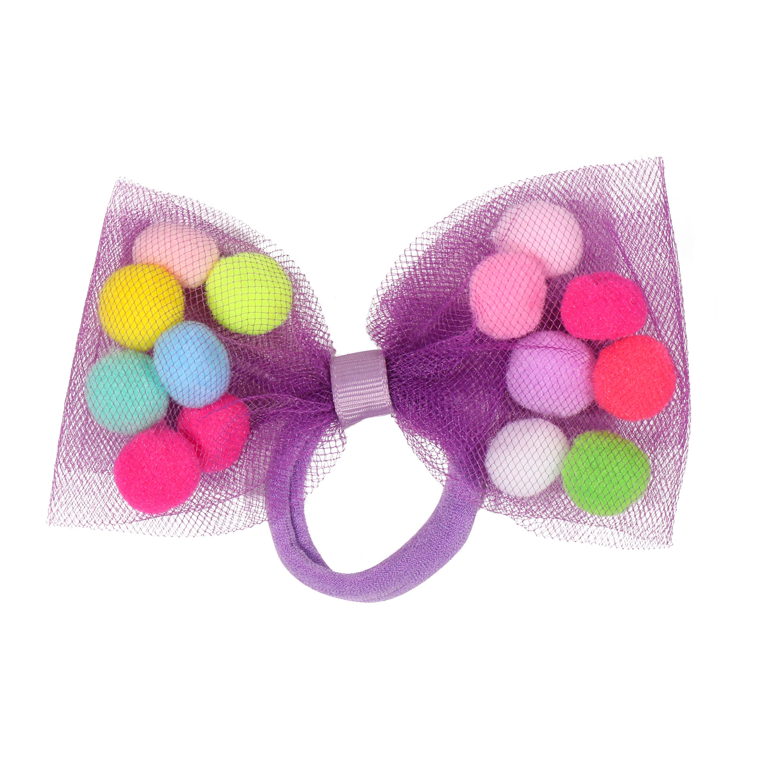Tutu Joli LLC - Wholesale Hair Tie - Kids - Bow Hair Ties For Girls | 2Pc Set | 4" Bow Ponytail Holders14