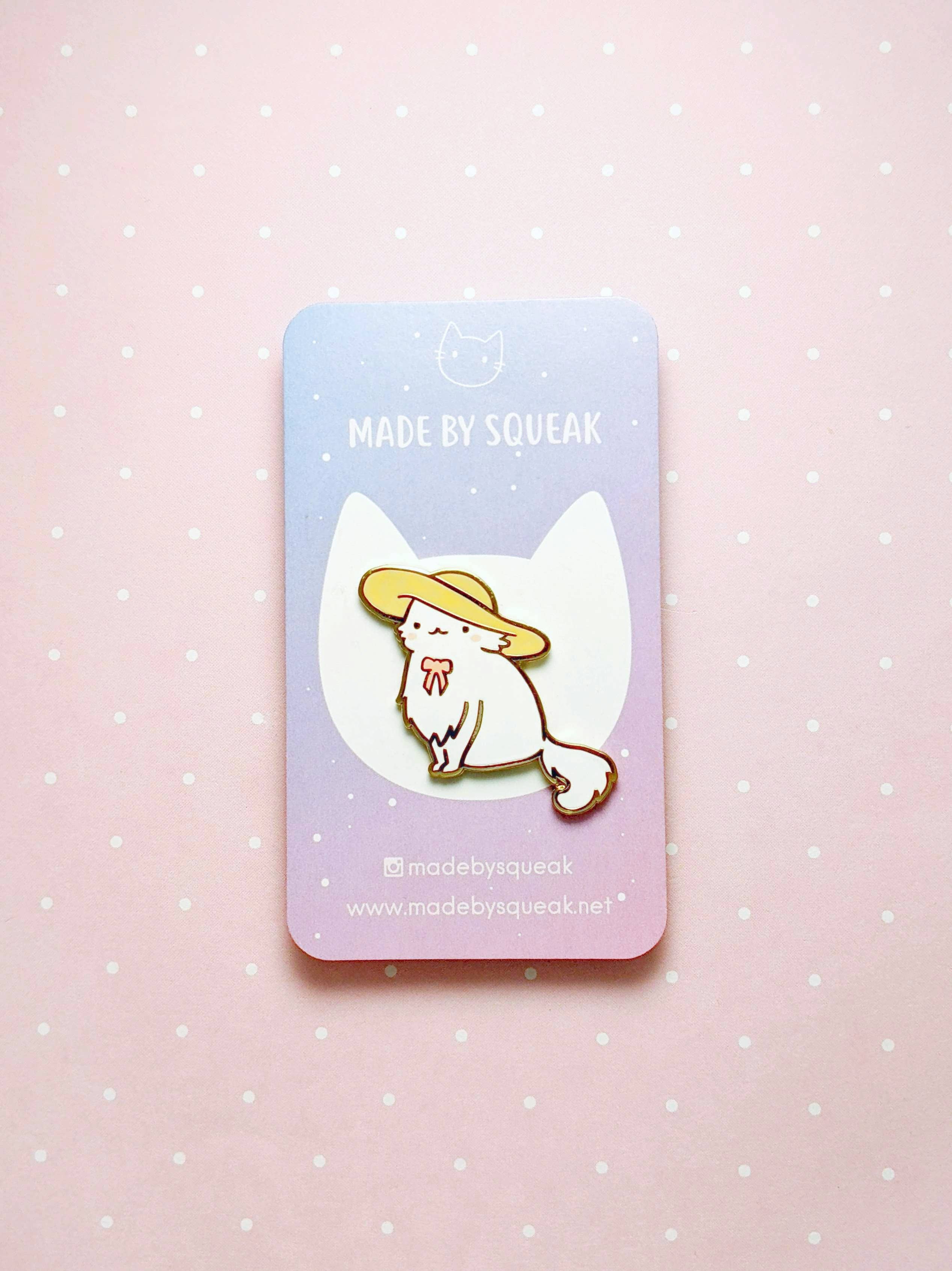 Made by Squeak - Wholesale Lapel Pin/Button - Southern Belle - Country Girl Cat Enamel Pin1
