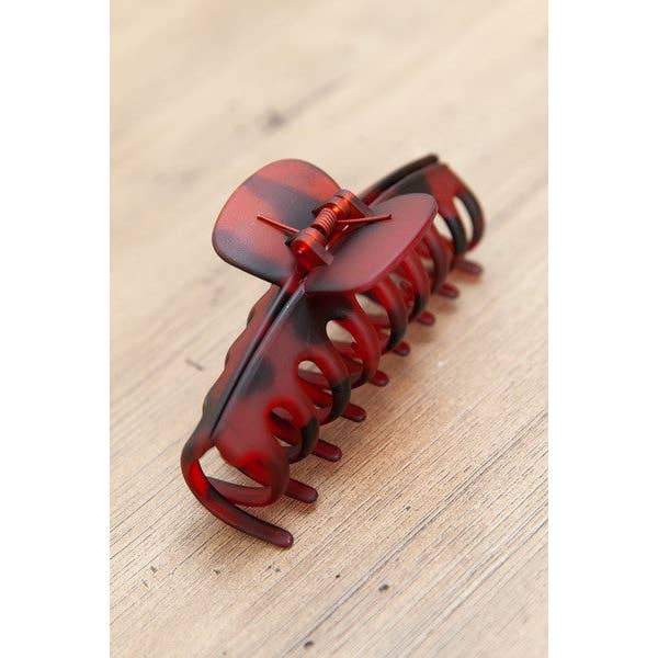 JOSSLYN by wall to wall - Wholesale Hair Clip - Women's - MATTE TORTOISE HAIR CLAW CLIPS | 40H500
