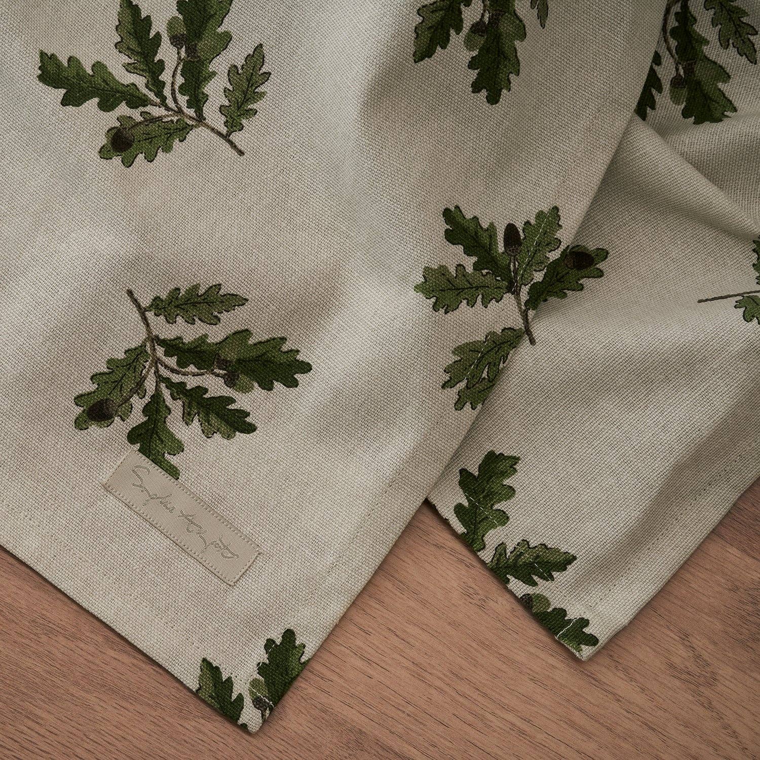 Sophie Allport - Wholesale Tea Towel - Acorn & Oak Leaves Tea Towel2
