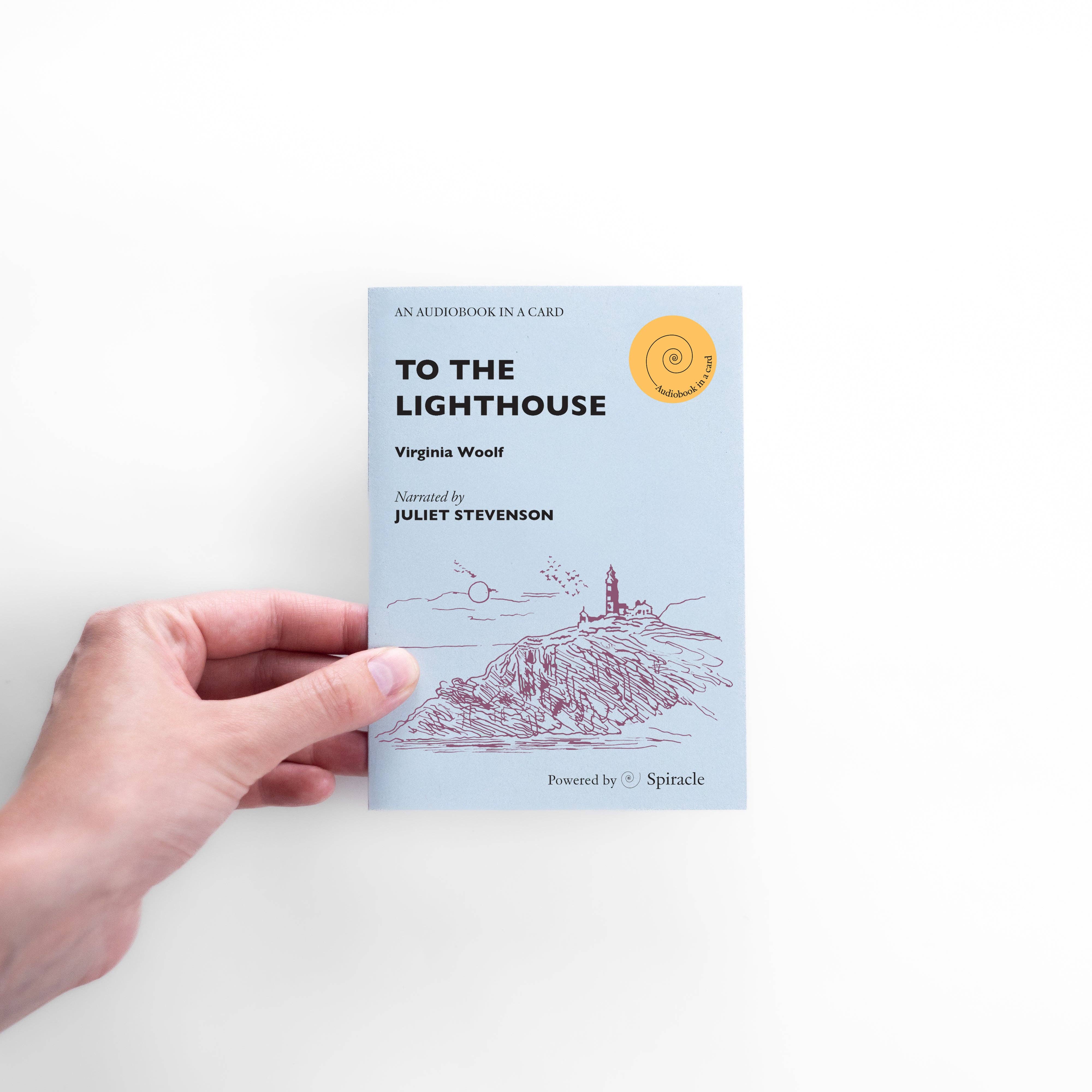 Spiracle Audiobooks – wholesale Everyday greeting card – Audiobook in a Card: To The Lighthouse by Virginia Woolf9