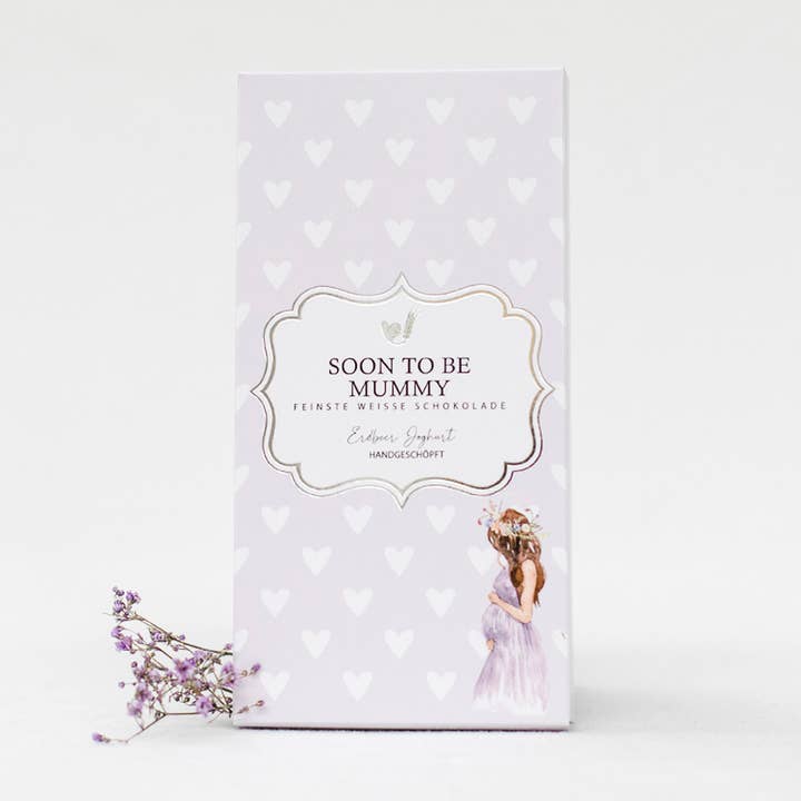 Hvid chokolade - Snart mor for engroshandel hos Bake Affair GmbH