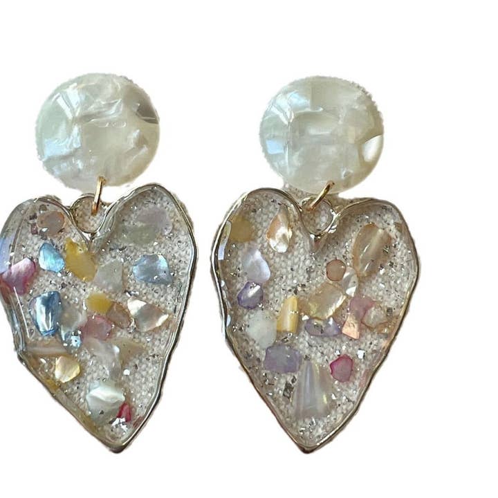Earwish - Vintage White Heart Pendant Earrings and other Purchase wholesale drop coffee. Free returns & net 60 terms on Faire trending on Faire.