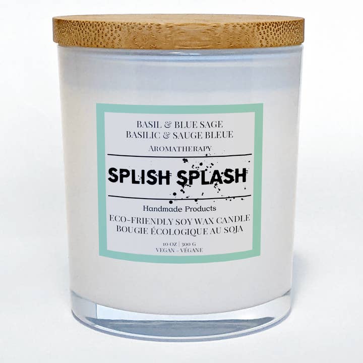 Eco-Friendly Aromatherapy Soy Wax Candle & Vegan for wholesale by Splish Splash Handmade Products