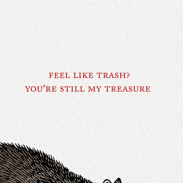 Ampersand M Studio - Wholesale Love Card - My Treasure Raccoon Friendship Greeting Card2