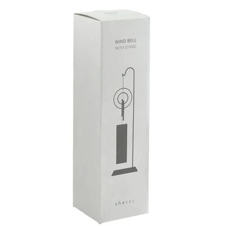 「FUNJI」In Japan - Wholesale Wind chime - Handmade Brass Wind Chime with Acacia Wood Stand8