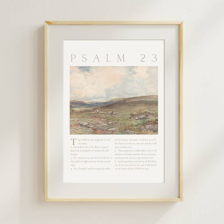 These Stones - Wholesale Art Print - Psalm 23 Art Print0