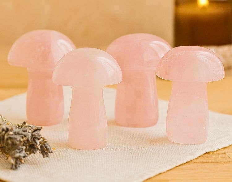 Crystal Magick Wholesale Ltd - Venta al por mayor Piedras/cristales espirituales - Hongos de cuarzo rosa0