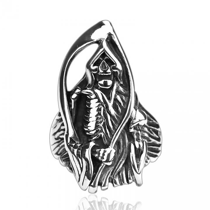 SS GRIM REAPER RING for wholesale by CRAVE