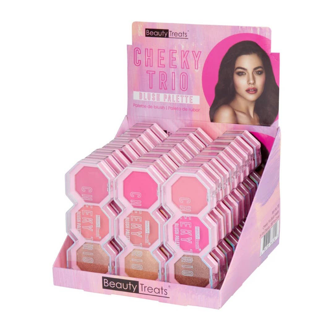 Majestic Wholesale - Wholesale Blush - Beauty Treats Cheeky Trio Blush Palette – Blendable Powder