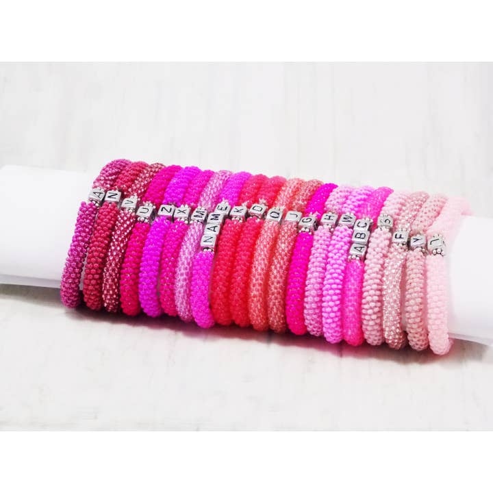 Ninolia – wholesale Beaded bracelet – Custom Word Beaded Bracelet Pink Boho Stack Personalized Jewelry Mama Mom Wifey Mother’s Day Gift for Women or Teen Girls. Choose Your Color2