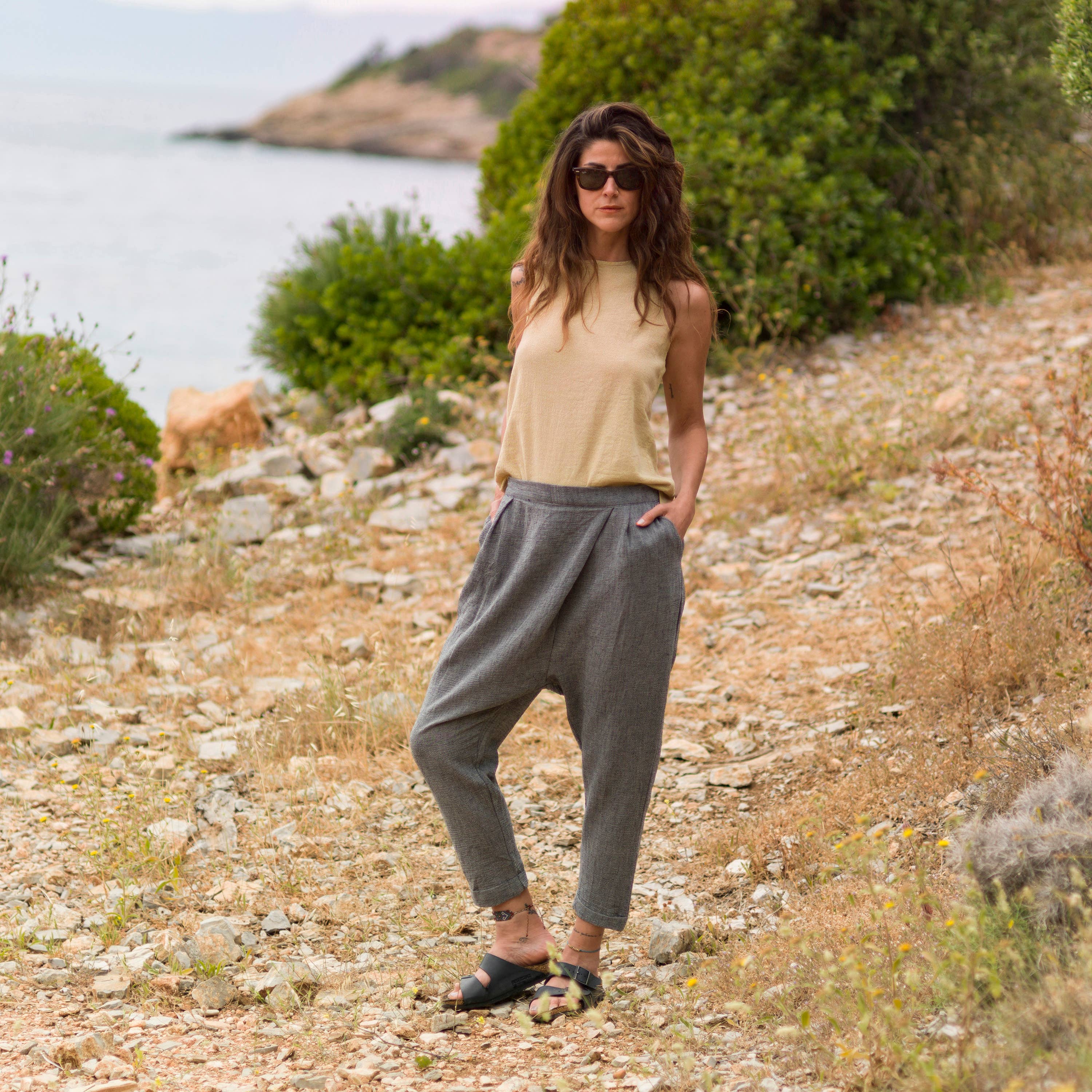 loom.ist - Vendita all'ingrosso Pantalone - Donna - Pantaloni Sile Fold Over17