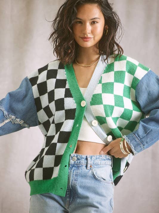 Checkered And Denim Jacket and other Purchase Wholesale checkered denim. Free Returns & Net 60 Terms on Faire trending on Faire.