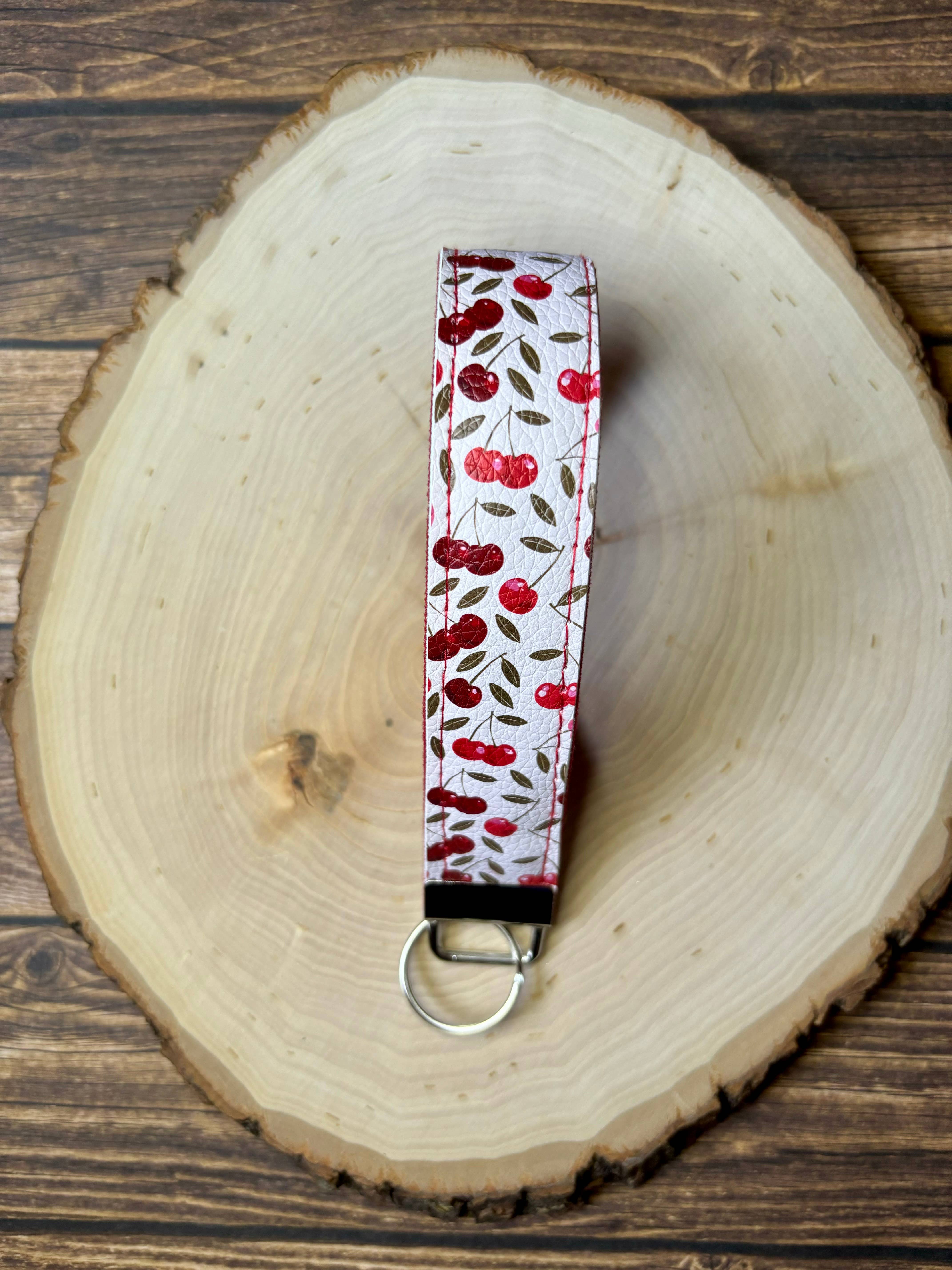 South Coast Sewn - Wholesale Keychain - Women's - Cherry Wristlet Keychain1
