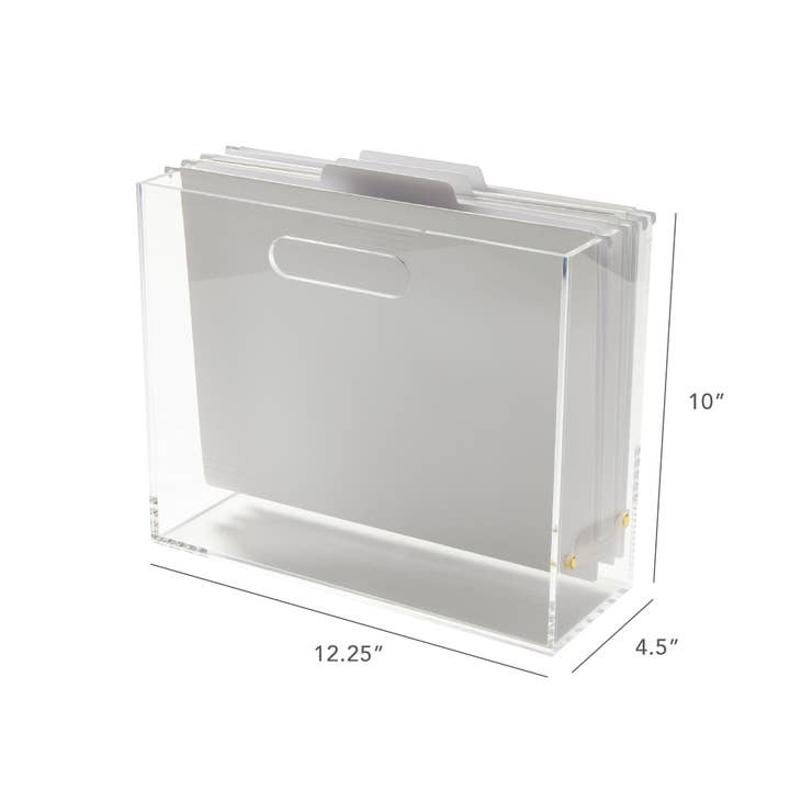 russell+hazel - Wholesale Desk Organizer - Acrylic File Box Slim2