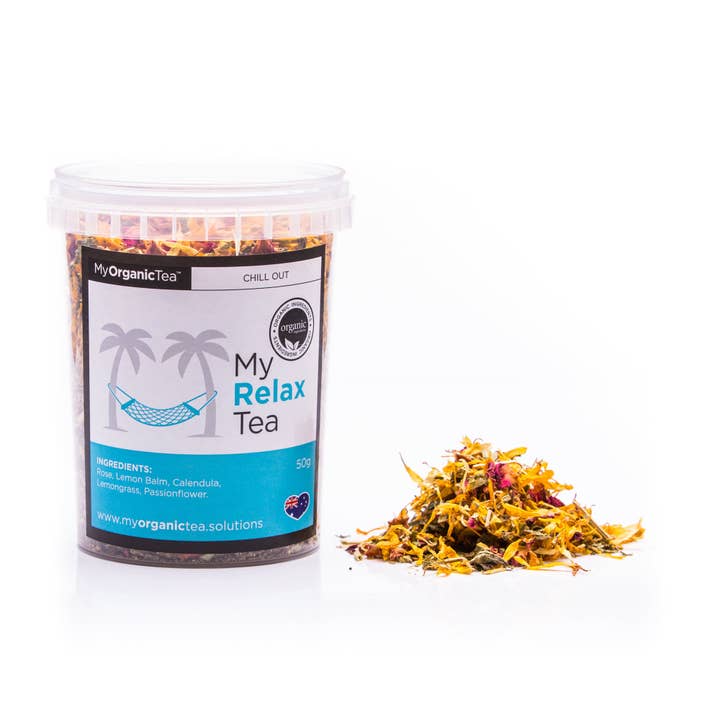 My Relax Tea 60 Grams (30 Serves) Organic Tea Product for wholesale by Organitea Australia