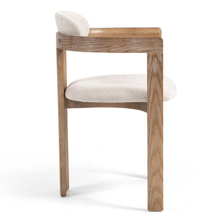 Glamour Home - Wholesale Chair - Set of 2 Berne Beige Washed Fabric Dining Chair