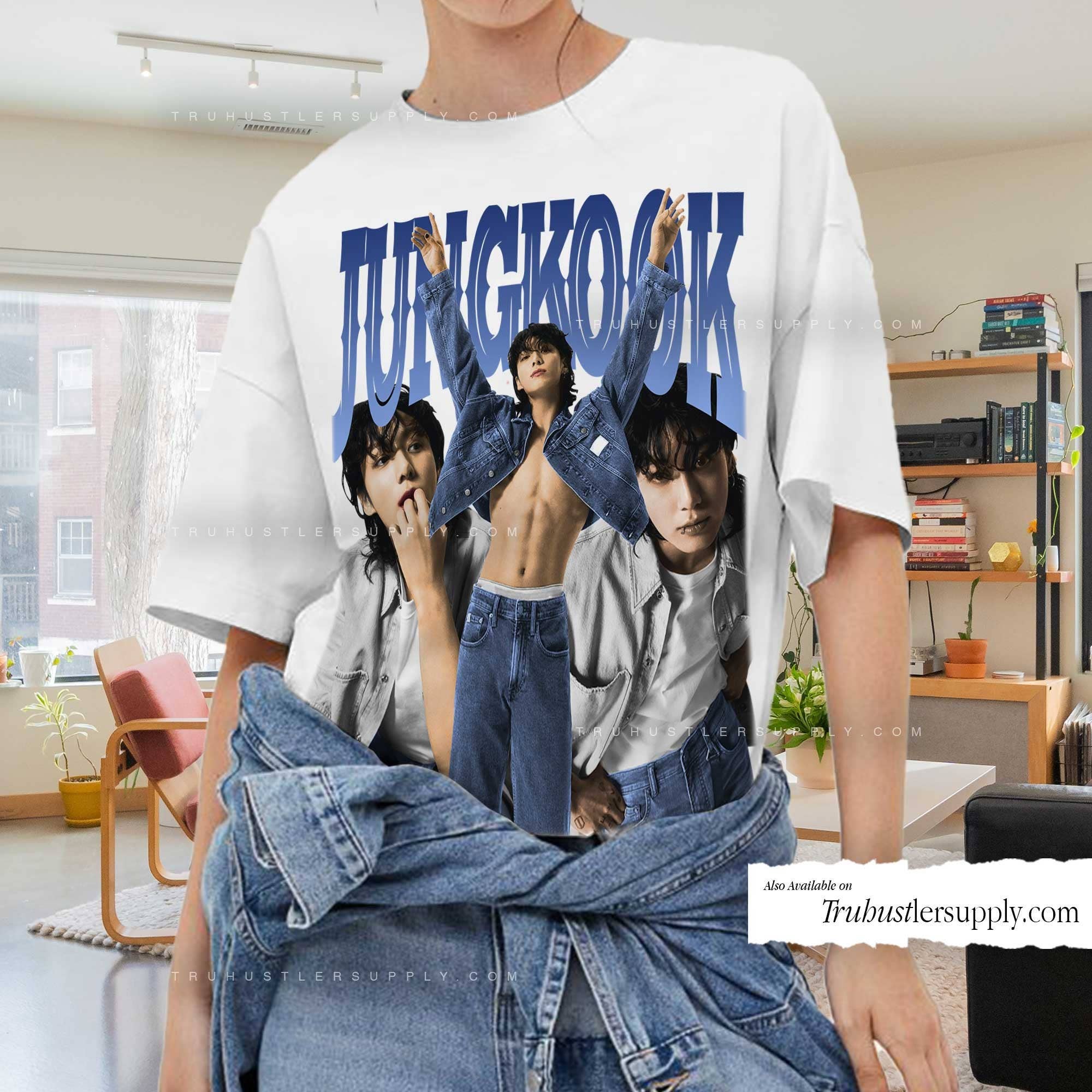 TheKingShirt - Wholesale T-Shirt (Graphic) - Women's - Jungkook BTS Kpop Shirt Vintage JK Retro Graphic 90s Tee5