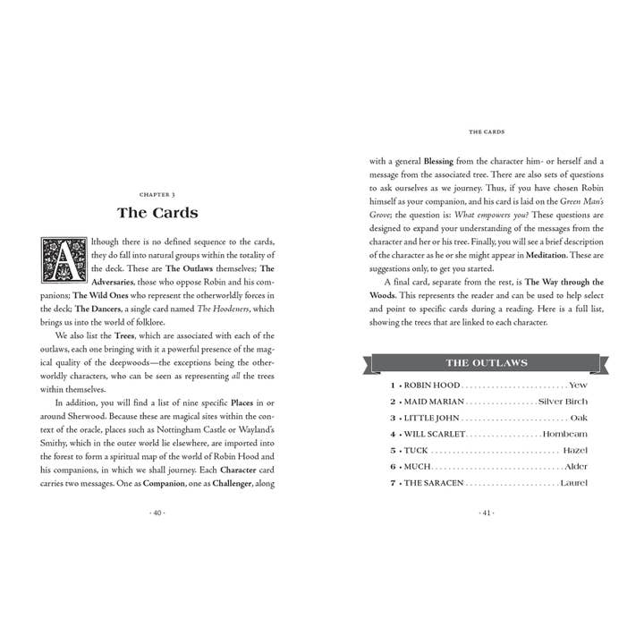 Hachette Book Group - Wholesale Tarot Cards - The Sherwood Oracle: Hidden Lore of the Wild Forest9