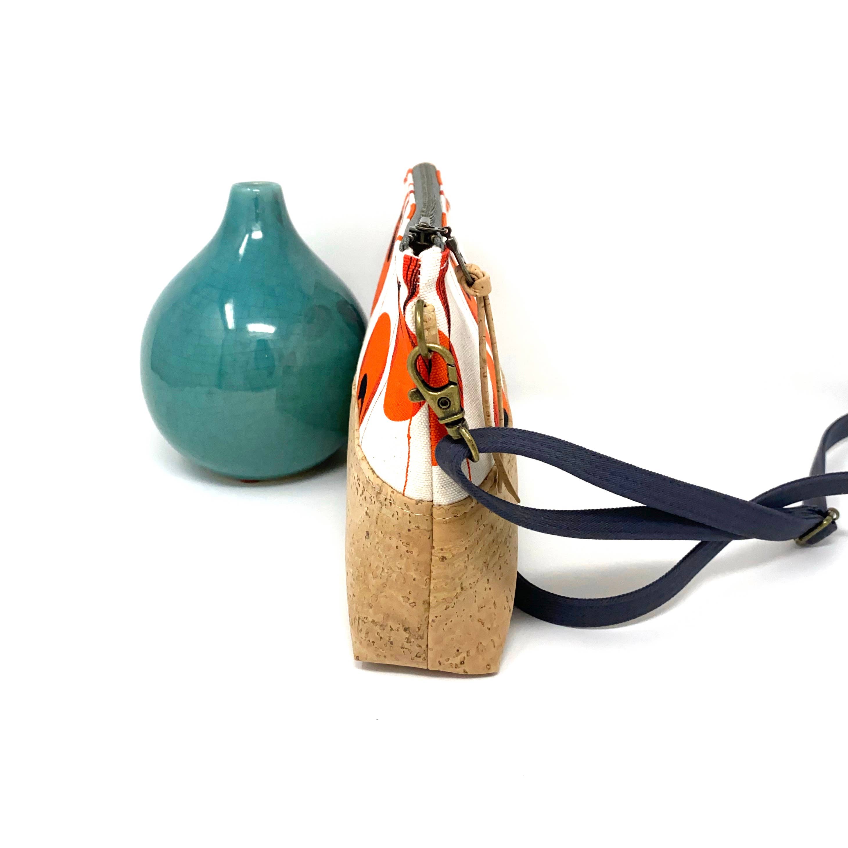 mmb by hand - Wholesale Crossbody Bag - Women's - Organic and Cork Mini Crossbody - Charley Harper Prints1