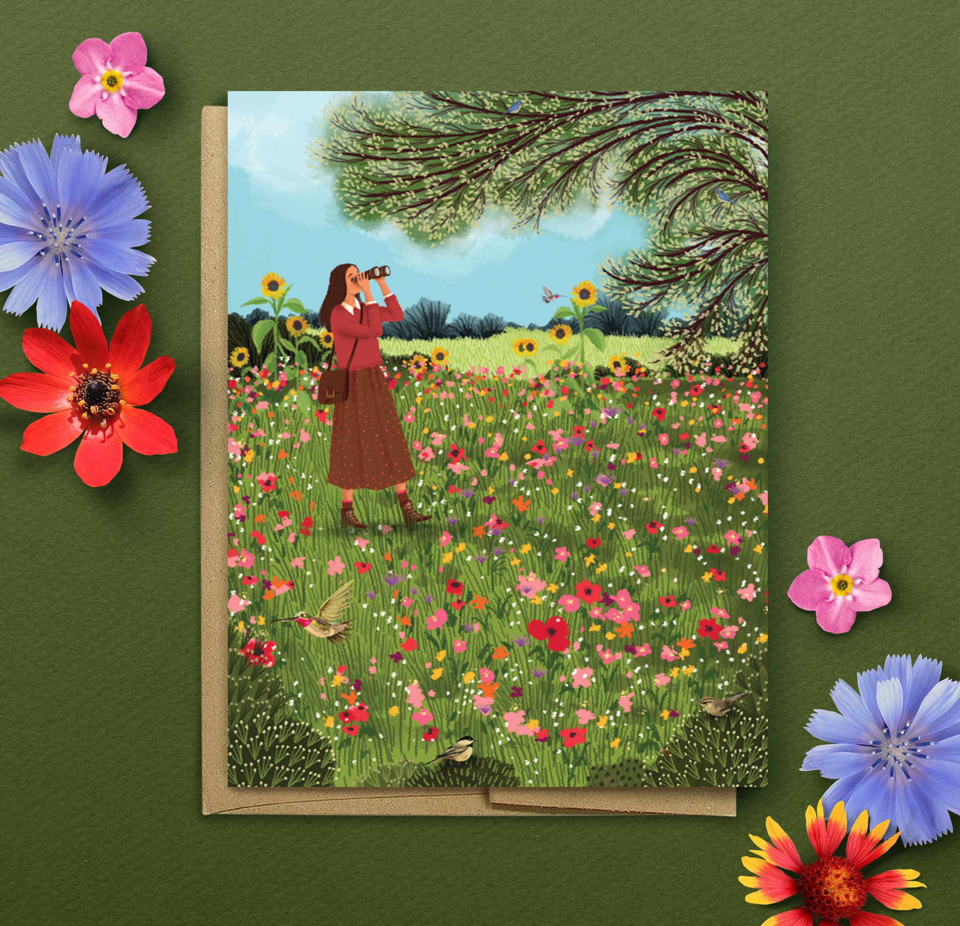 Studio Eleven Papers - Wholesale Birthday Card - NO SRP - Birdwatching Birthday Card1