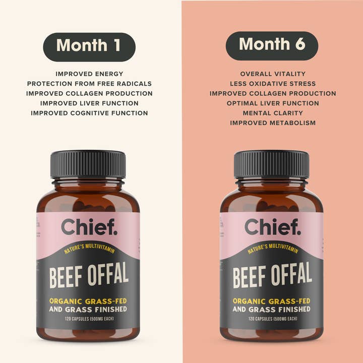 Chief Nutrition - Wholesale Oral supplement/vitamin - Organic Beef Offal Multivitamin (120 Capsules)