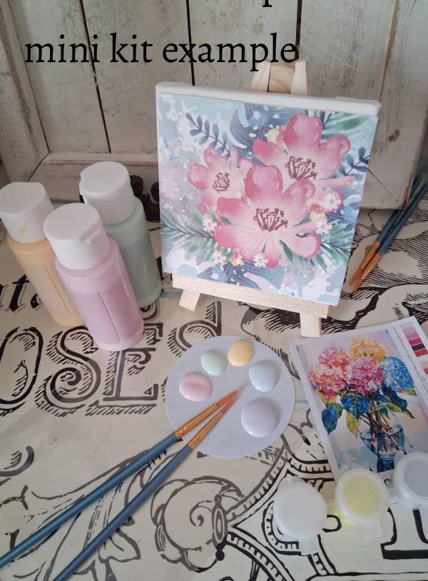 The Boozy Bookworm Art Kits – wholesale DIY craft kit – Boho Vintage Camper DIY Painting Art Kit ~ 2 sizes4