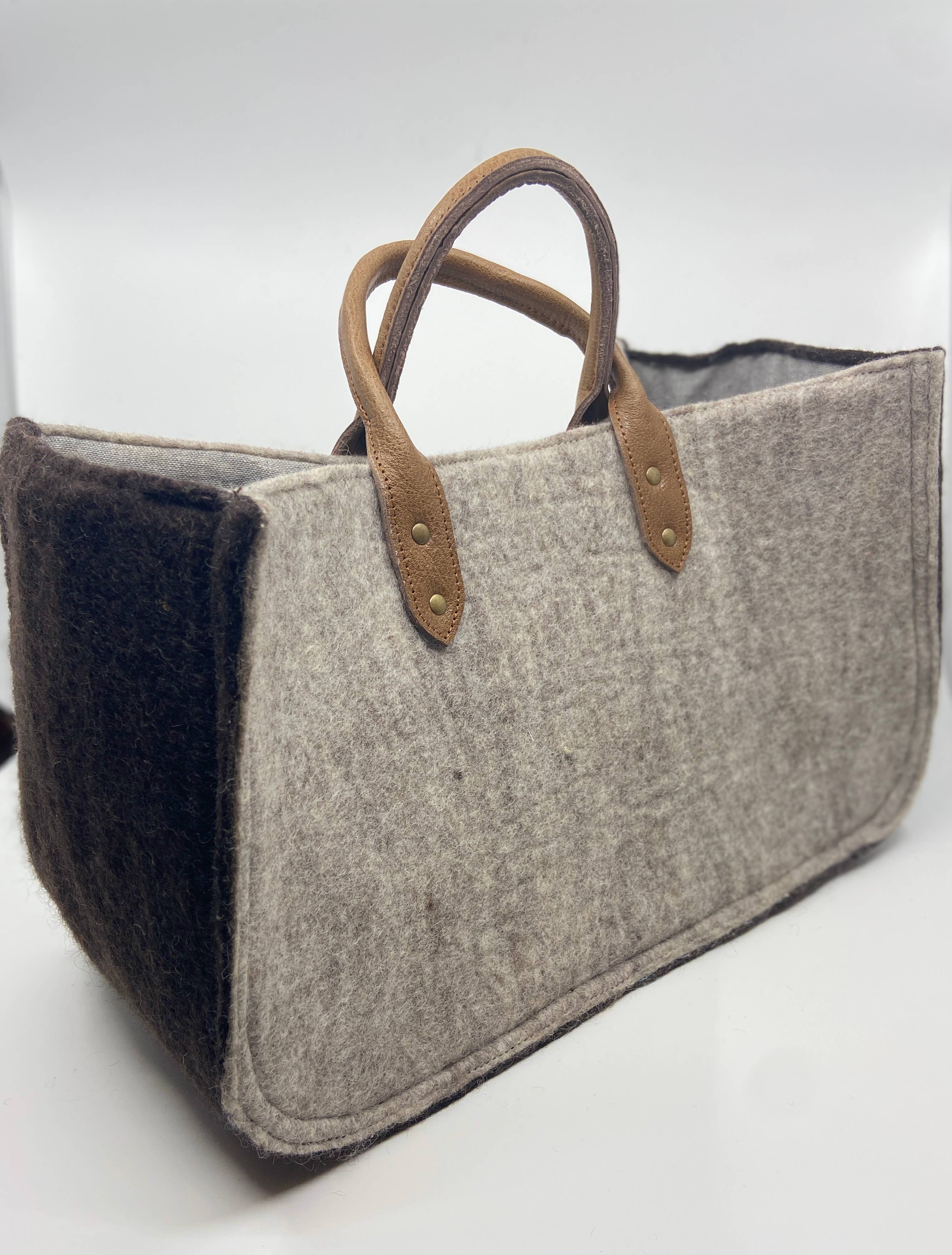 Fibres of Life - Wool & Felt - Wholesale Tote Bag - Women's - The Grab-&-Go Carry All | Felt Wool Tote Bag | Soft Yarn Bag48