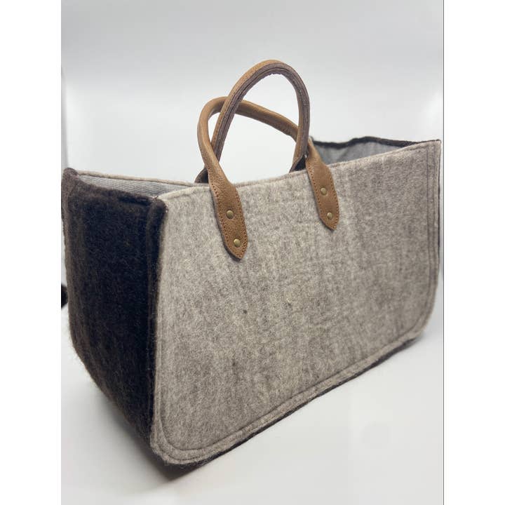 Fibres of Life - Wool & Felt - Wholesale Tote Bag - Women's - The Grab-&-Go Carry All | Felt Wool Tote Bag | Soft Yarn Bag48
