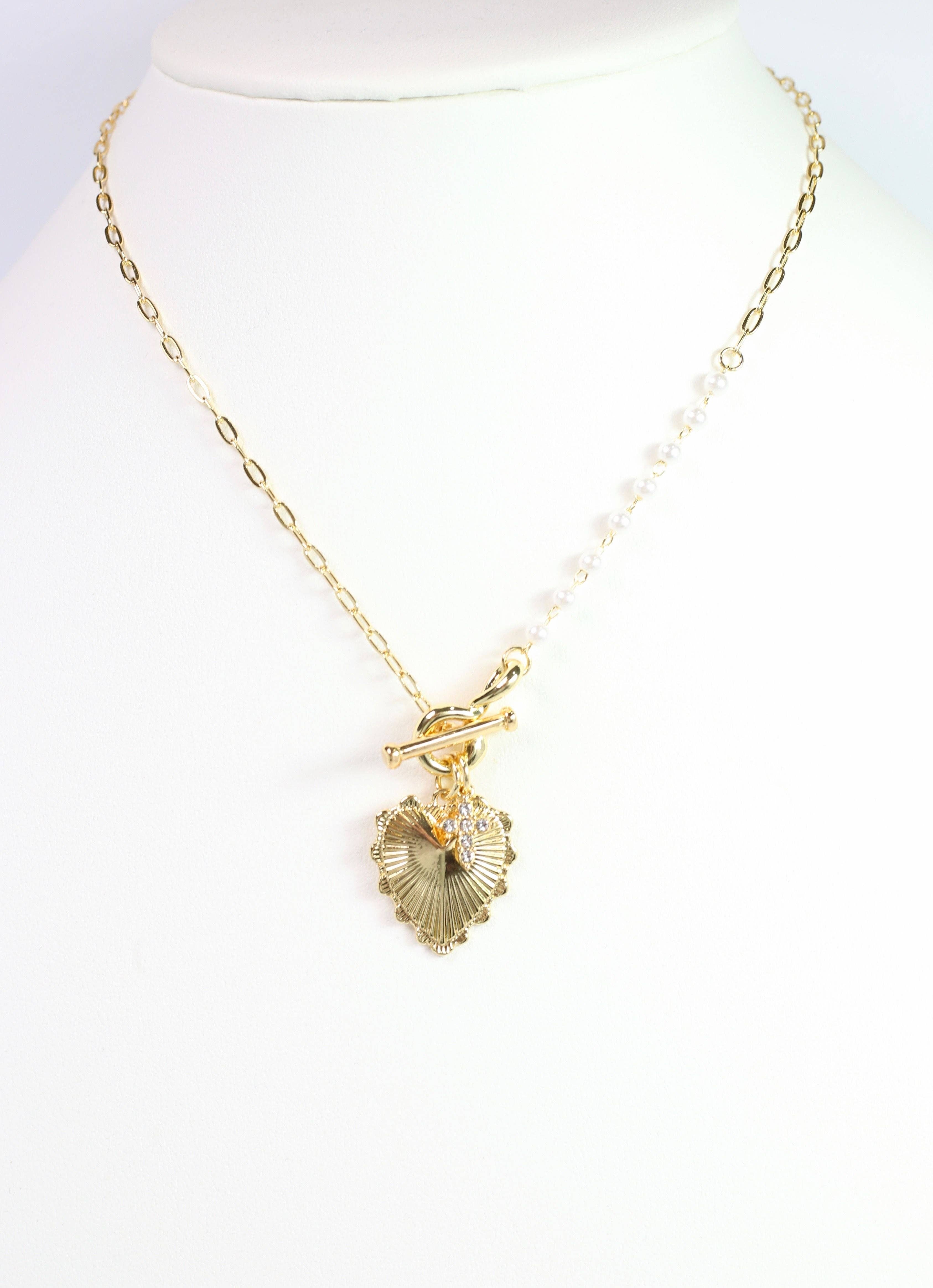 Caroline Hill - Wholesale Pendant/Charm Necklace - Sharma Charm Necklace Gold1