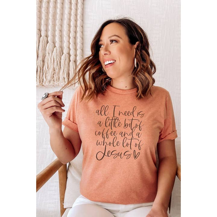 All I Need Is Graphic Tee for wholesale by Bella Me