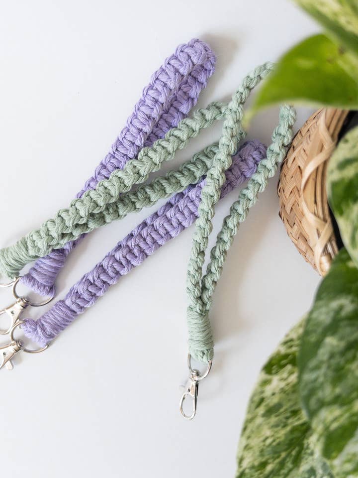 Square Wristlet Keychain for wholesale by Reefd Creative Studio