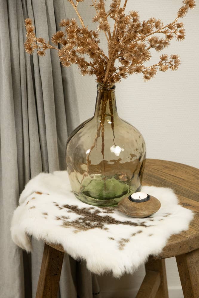 Mars & More - Brand of B Living - Wholesale Decorative Tabletop Object - fur rabbit spotted white brown 40cm2