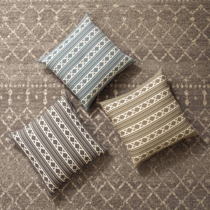 KAF Home Yarn Dyed Jacquard Decorative Feather Filled Pillow for wholesale by KAF Home