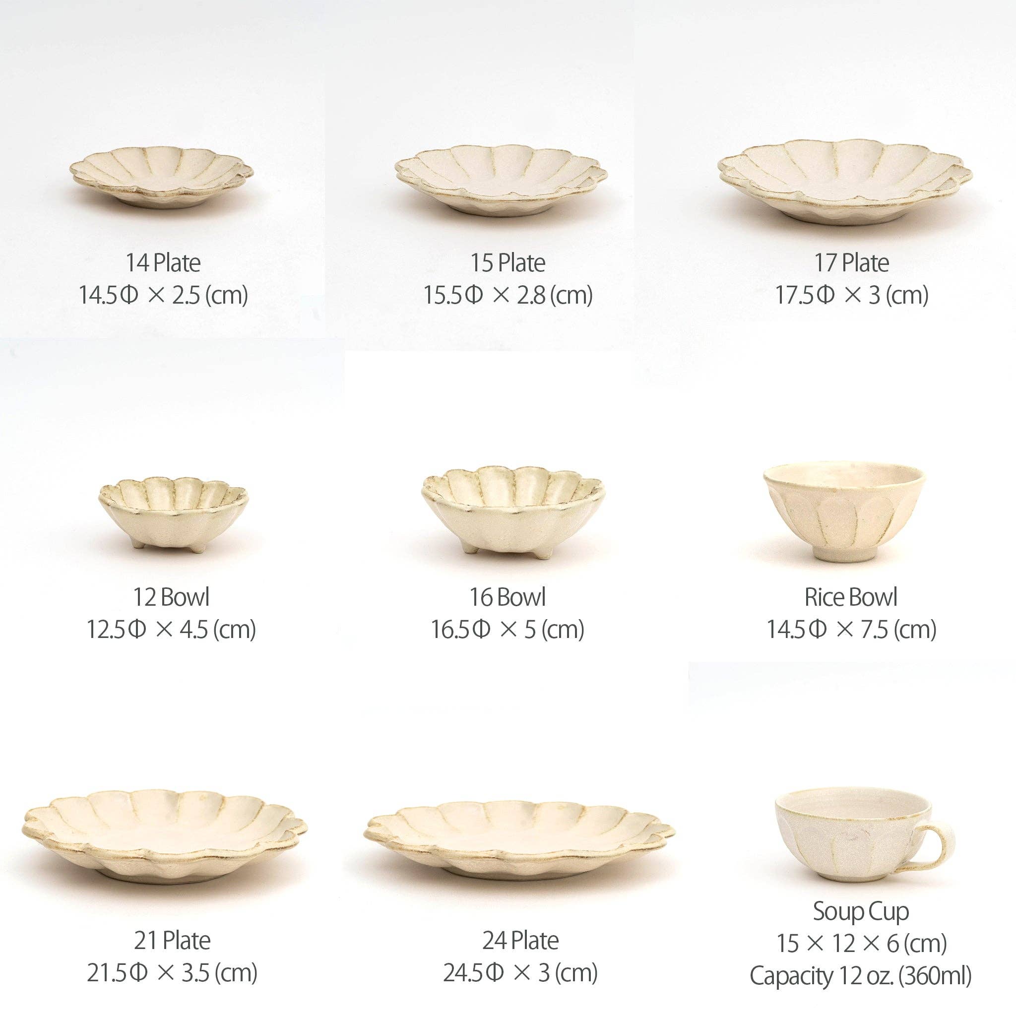 U PLUS INC - Wholesale Bowl - RINKA BOWL BY KANEKO KOHYO White Rinka Bowl Plate24