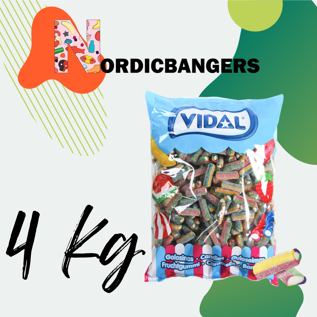 Nordicbangers - Swedish Candy Supply – wholesale Gummy – VIDAL XL Mini Sour Rainbow 2kg Swedish Candy1