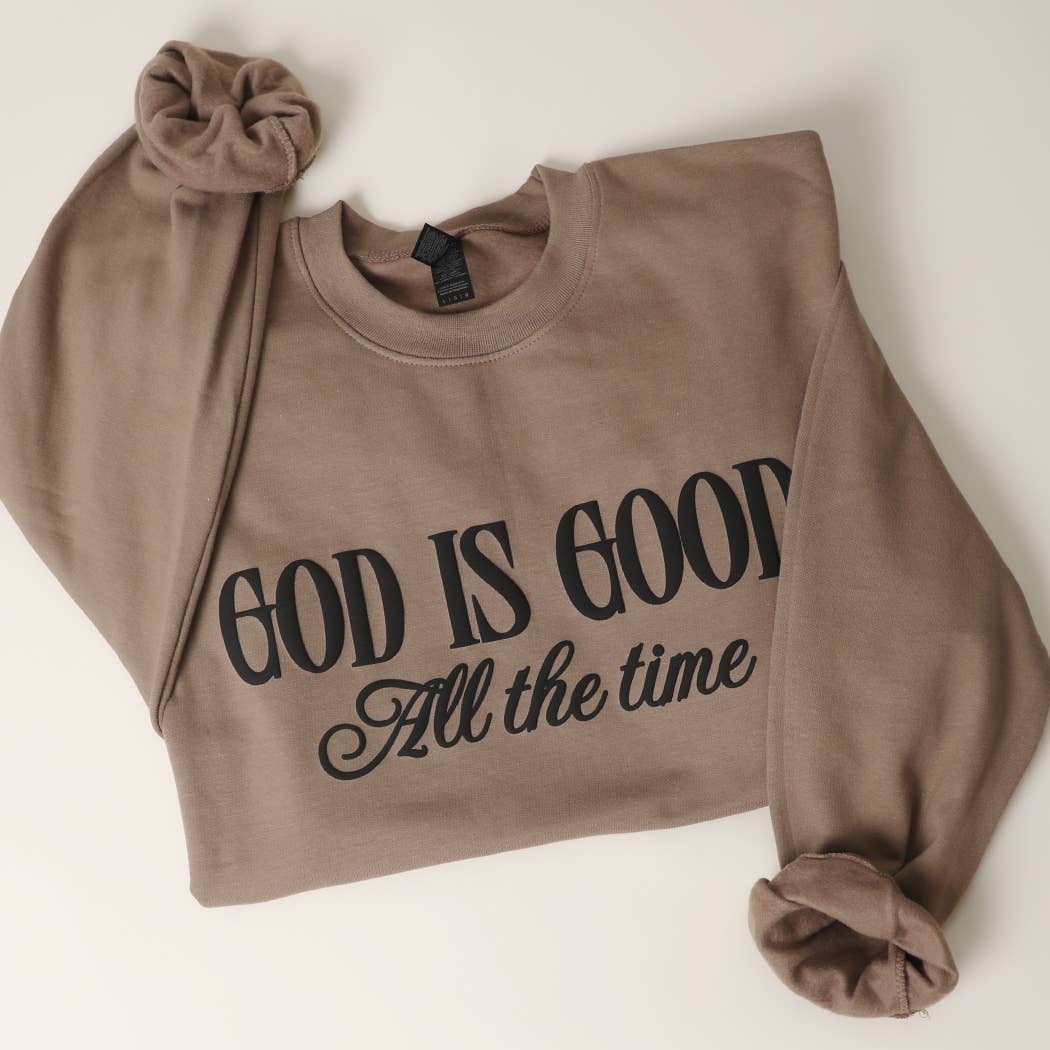 Fashion City - Wholesale Graphic Sweatshirt - Women's - GOD IS GOOD All The Time PUFF MIDWEIGHT Sweatshirt0